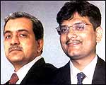 BSE ex-President Anand Rathi (left) & Ketan Parikh: vertical limit