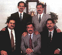 Clockwise from left, Vikram, Atul, Rahul and Vijay Kirloskar
